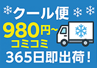 365日可！クール便作業費梱包費コミ980円